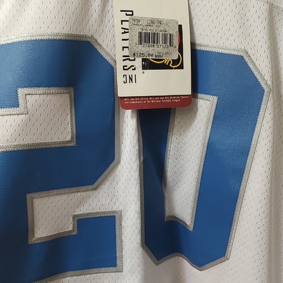 Barry Sanders White and Blue Football Jersey( Brand New With Tags) - Picture 3 of 16
